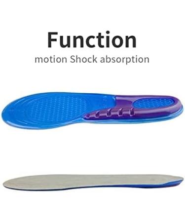 Unisex Orthotic Silicone Gel Insoles - Shock Absorbing Full Length Inserts for Boots & Sports Shoes - Comfortable Massaging Feet Support (M UK 6-9) - Buy Online on GoSupps.com