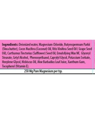 Magnesium Cream with Hibiscus Scent Topical Magnesium Cream for Sleep Leg Cramps & Pain Muscle Relaxation Calm Moisturizing Supplement with Coconut Oil Shea Butter 4 oz USA Made Hisbiscus - Buy Online on GoSupps.com