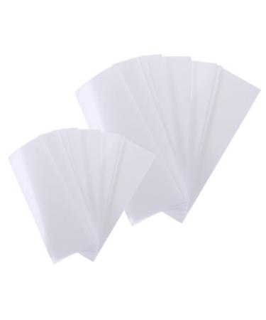 Gleavi 400 pieces of wax papier wax pencil for hair removal wax strips For hair removal wax strips for the body wax stripes for eyebrow hair remover white face fleece