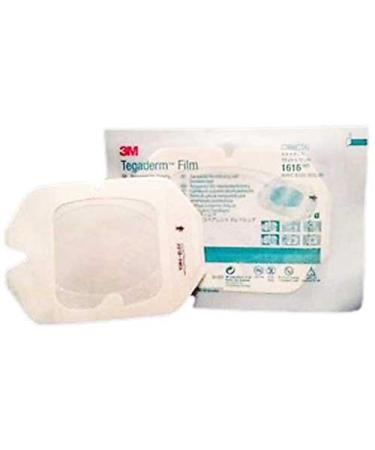 3M Tegaderm 1616 Transparent Film Dressing with Border Box of 50