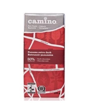 Camino Organic Chocolate Bars - Panama Extra Dark 80% Cocoa (12x100g)