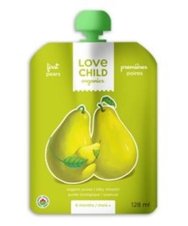 Love Child Organic Purees - Simple Firsts - Pears (12x128ml)