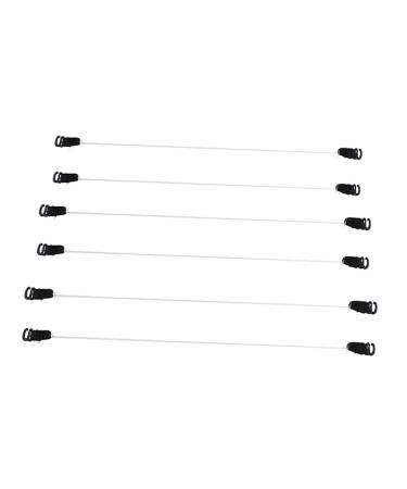 6 Pairs Clear Invisible Fish Line Wire for Hair Extensions - 6 Sizes Black | International Shipping - Buy Online on GoSupps.com