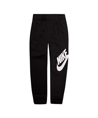 Nike Boys' Toddler Fleece Jogger Pants Discontinued 7 Black/White