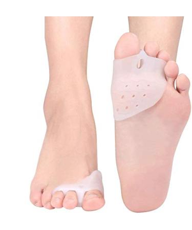 Toe Separator and Gel Bunion Pads for Bunion Pain Relief Hammer Toe Straightener Overlapping Toes Spacers Hallux Valgus Big Toe Stretchers and Alignment Callus Blister Fits Men and Women