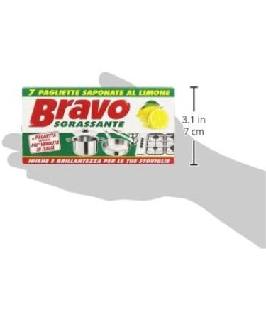Buy Bravo! Lemon Soap Scouring Pads - 7pcs | Eco-Friendly Cleaning Solutions for International Shipping - Buy Online on GoSupps.com