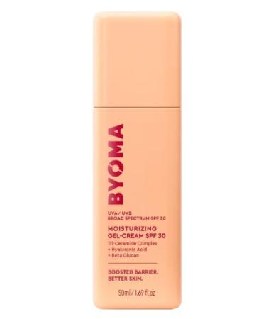 BYOMA Original | SPF 30 Gel Moisturizer - Moisturizing facial gel SPF30 | 50ml | Vegan | by Bella