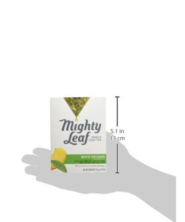 Mighty Leaf White Orchard Tea 15-Count Whole Leaf Pouches 1.32 Oz. (Pack of 3) - Pack of 45 Tea Bags - Buy Online on GoSupps.com