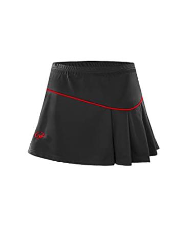 Kiench Girls' Athletic Skirts with Shorts Tennis Golf Gymnastics Running Skorts Red 12-14