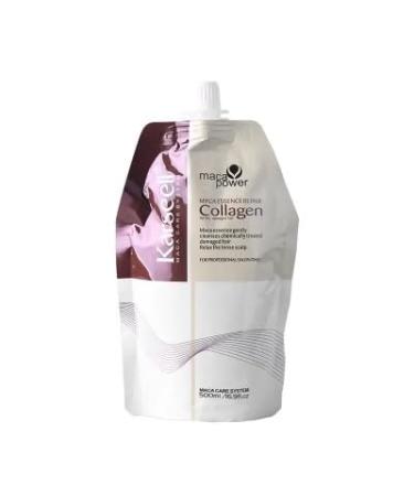 Collagen Hair Treatment Deep Repair Conditioning Argan Oil Collagen Hair Mask Essence for Dry Damaged Hair All Hair Types Beige