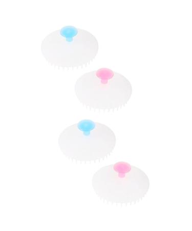 GLEAVI 4pcs Shampoo Brush Cleaning Brush Comfortable Massage Brush Scrubbing Scrubber Child Shower Head Polyethylene
