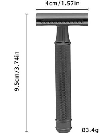 Enerrgeecko Classic Razor - Short Handle Double Edge Men's Razor Gift Box | 1 Razor & 5 Blades Included - Perfect for All Skin Types - Buy Online on GoSupps.com