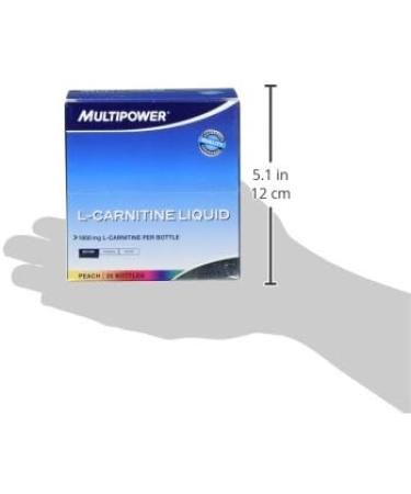 Multipower L-Carnitine Liquid Peach - Pre Workout Booster | 1800 mg L-Carnitine | Dietary Supplements | 20 x 25 ml | Boost Performance & Endurance - Buy Online on GoSupps.com