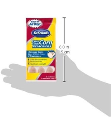 Dr. Scholl's Corn Removers Extra Thick Pad - Pack of 6 - Buy Online on GoSupps.com