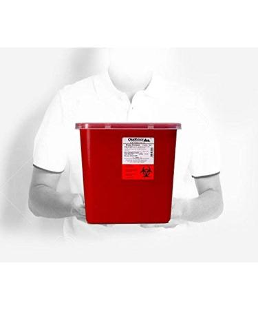 OakRidge Products 2 Gallon Sharps Disposal Container - Home Use | Holds Hundreds of Needles - Buy Online on GoSupps.com
