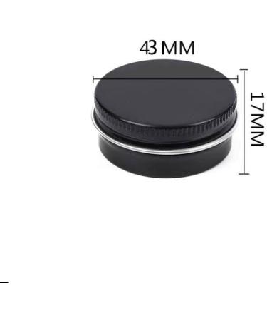empty jars with lids cosmetic jar B0CL9KV58748 PC 10ml Blue Empty Round Aluminium Tins with Screw Lids Storage Jars Cosmetics Containers Pots with 6 Spatula (Color : Gold Size : 15ml) (Color : Svart - Buy Online on GoSupps.com