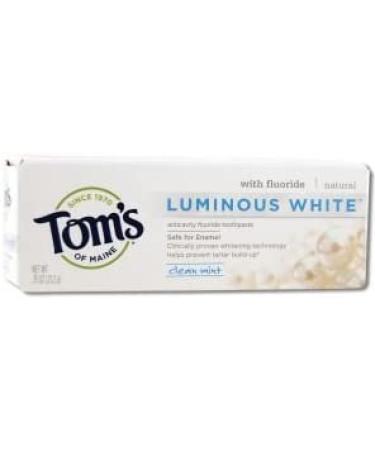 Tom's of Maine Natural Luminous White Fluoride Travel Size Toothpaste â€“ 3 Tubes - Buy Online on GoSupps.com