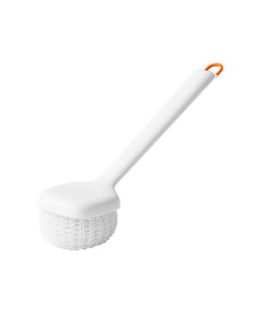 SZHO Long Handle Cleaning Hanging Household Pot Brush for Pans Pots Kitchen Stoves Kitchen Utensils Cleaning Ideal for Clean White
