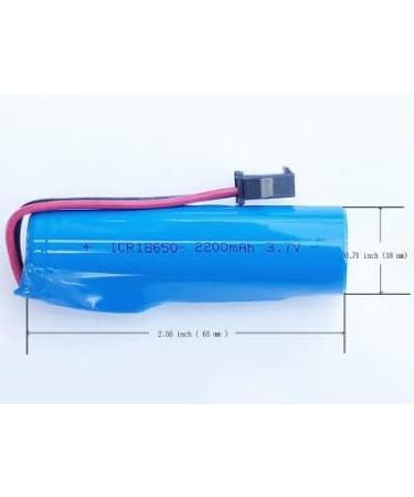 2 Pack 3.7v 2200mAh ICR18650 Rechargeable Lithium Ion Battery with SM 2P Plug - Buy Online on GoSupps.com