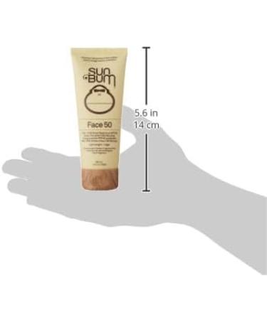 Sun Bum original spf 50 Sunscreen Face Lotion | Vegan and Reef friendly (Octinoxate & Oxybenzone Free) Broad Spectrum Fragrance-Free Moisturizing Uva/uvb Sunscreen with Vitamin E |3 Oz 3 ounces - Buy Online on GoSupps.com