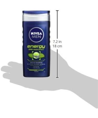  NIVEA MEN Nivea Men Energy Shower Shampoo Tonic with Mint Extracts 250ml Pack of 3 - Buy Online on GoSupps.com