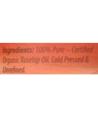 Organic 100% Pure Rosehip Oil - 2 oz, Cold Pressed & Unrefined - Anti-Aging & Hydrating Formula for Fine Lines, Scars, Stretch Marks, and Skin Pigmentation - High Absorbency, Non-Greasy - Daily Use - Buy Online on GoSupps.com
