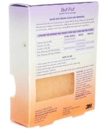 Buf-Puf Gentle Facial Sponge - Exfoliate and Revitalize Your Skin - Buy Online on GoSupps.com