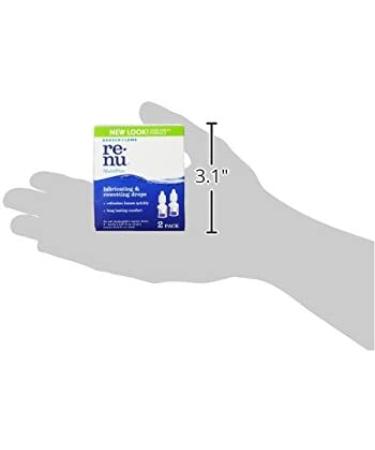 Bausch + Lomb ReNu MultiPlus Lubricating & Rewetting Drops Twinpack - 0.27 fl oz x 2 - Buy Online on GoSupps.com