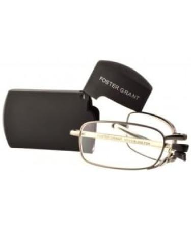 Foster Grant MicroVision Compact Folding Reading Glasses - Gideon +3.25 Strength | International Shipping Available - Buy Online on GoSupps.com