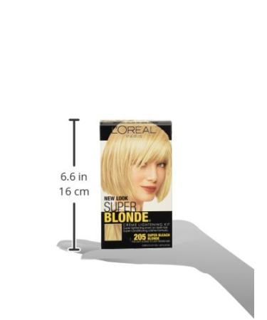 L'Oreal Paris Super Blonde Creme Lightening Kit 205 - Light Brown to Super Bleach Blonde - Buy Online on GoSupps.com