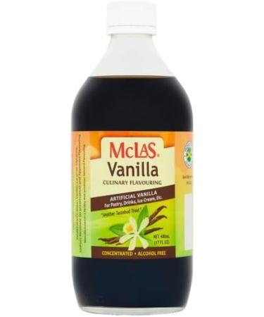 Mclas Vanilla Culinary Flavouring (480Ml )| Artificial vanilla | Another tastebud treat | Alcohol free | Concentrated | premium product - Buy Online on GoSupps.com