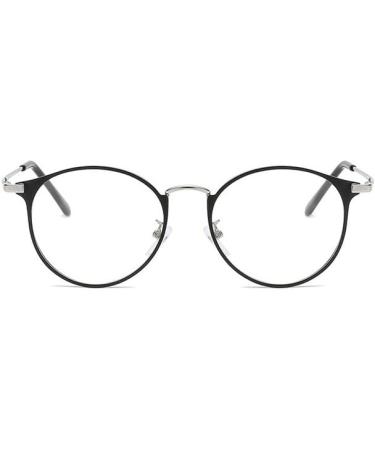Shop Blue Light Blocking Round Reading Glasses | Anti Eyestrain Comfort Eyewear +100 Silver - Buy Online on GoSupps.com