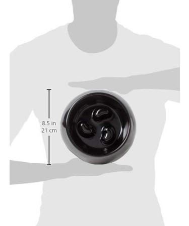 Rosewood Anti scoff Slow Feeder Melamine Dog Bowl Black large - Buy Online on GoSupps.com