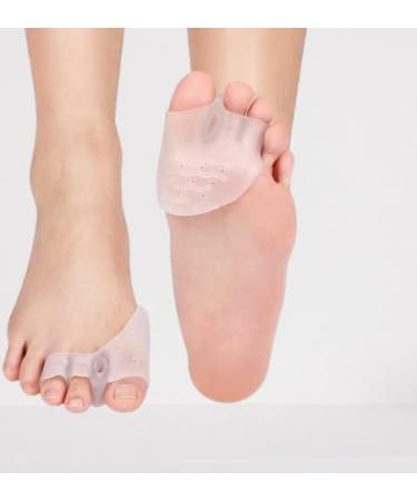 LIULDASHUN 2 Pair Silicone Metatarsal Pads 1 Pair Three Toe Separation Pad 1 Double Silicone Five Toe Separation Pad Rapid Pain Relief Bunion Corrector Pads Feet Toe Separators