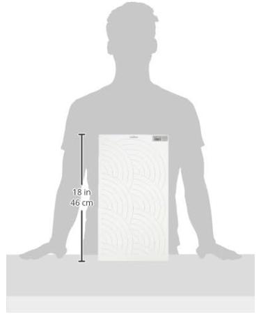 Quilting Creations Baptist Fan Background Quilt Stencil 18 - White | Premium Quality - Buy Online on GoSupps.com