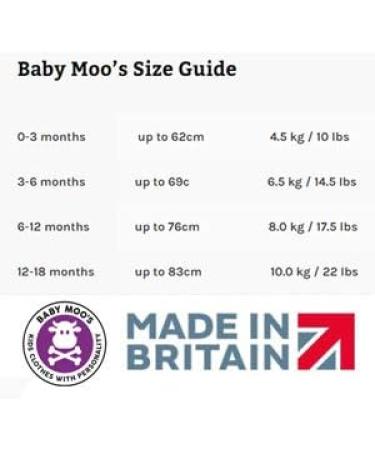 Baby Moo's Leopard Print Baby Grow | Unisex Black & White Animal Print Bodysuit | Cool New Baby Gift for UK 6-12 Months - Buy Online on GoSupps.com