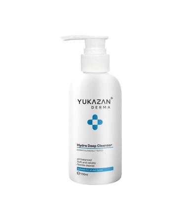 Derma Hydra Deep Cleanser 150ml pH Balanced Face Wash Cleanser with Tourmaline Extract for All Skin Types