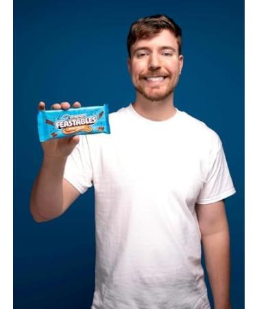  Feastables Feastables MrBeast Peanut Butter Chocolate Bar 60g x 10 - Be the first to try the latest bar - Ideal as a gift | for breakfast | Christmas and birthday parties - Buy Online on GoSupps.com