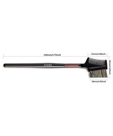 KOOBA Makeup Eyebrow Brush & Eyelash Comb Set - Portable Beauty Cosmetic Tool for Professional & Travel - Pack of 2 - Buy Online on GoSupps.com