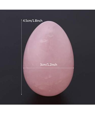 Rose Quartz Jade Egg - Healing Crystal Massage Stone for Kegel Exercise & Recovery | International Shipping - Buy Online on GoSupps.com