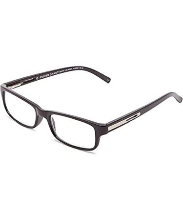 Glasses Foster Grant LO0416/LO1016 Brandon BLK +2.75 Men's Reading Glasses with Case Sold as Each