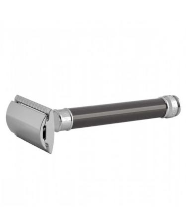Edwin Jagger Double Edged Safety Razor - Long Handle 93mm (3.7") - Gray | Premium International Shipping - Buy Online on GoSupps.com