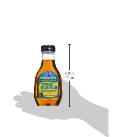 Wholesome Sweeteners Organic Blue Agave Syrup 11.75 oz - Pure Natural Sweetener - Buy Online on GoSupps.com