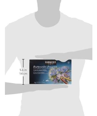 Sargent Art 22-1124: 24 Premium Watercolor Crayons - High-Quality Coloring Tools - Buy Online on GoSupps.com