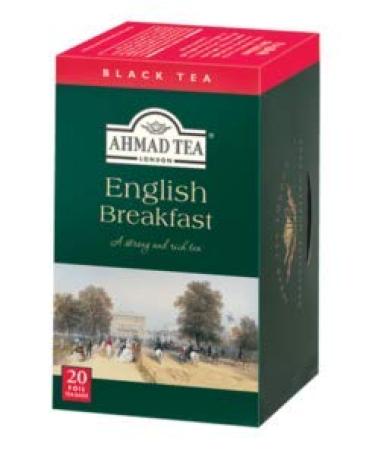 Ahmad Tea Ahmad Tea English Breakfast | Black Tea Blend | 6 x 20 2g Tea Bags | Tea Bags with Ribbon