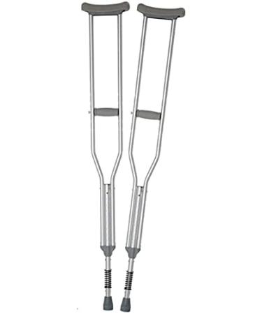 Crutches for Adults Underarm Crutch Armpit Retractable Double Crutches Elderly Walking Stick Aluminum Alloy Handicapped Fracture Walker Great for Travel or Work (2pcs S) Journey 2pcs Medium