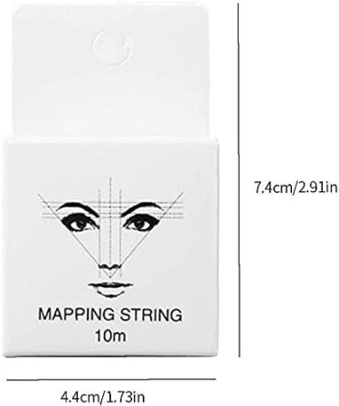 Eye Brows Point Thread Box Eyebrow Mapping String Marking Line Tool 10m White Durable and Useful - Buy Online on GoSupps.com