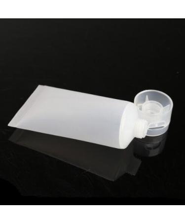 20 Pack Transparent Soft Plastic Sample Tubes | 50ml Refill Bottles for Cosmetics Shampoo Lotion & Shower Gel - Ideal for Travel & Packaging - Buy Online on GoSupps.com