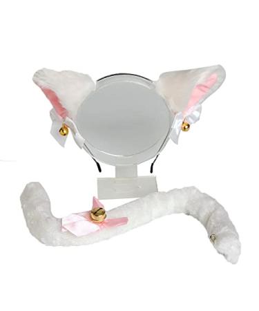 AJTUTUS Cartoon Ears Shape Hairband with Decor Cosplay Animals Tail Accessories for Women Girls Kid Party Headband
