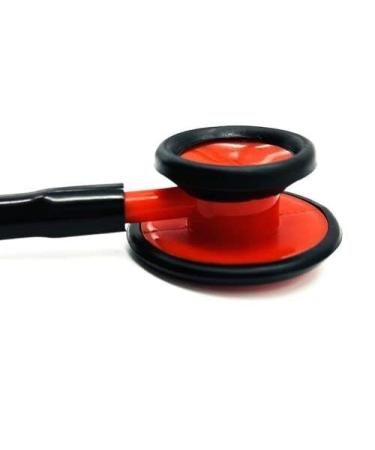 Waterproof Red & Black Matte Stethoscope for Doctors Students & Clinicians Reliable & Stylish Medical Equipment - Buy Online on GoSupps.com